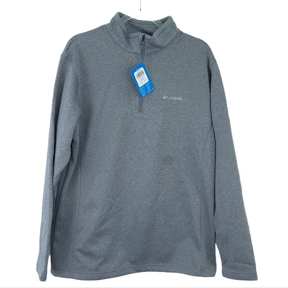 New Columbia Inwood Hill Park EXS Half Zip Pullover Jacket Large Gray Men Coat - Picture 1 of 6
